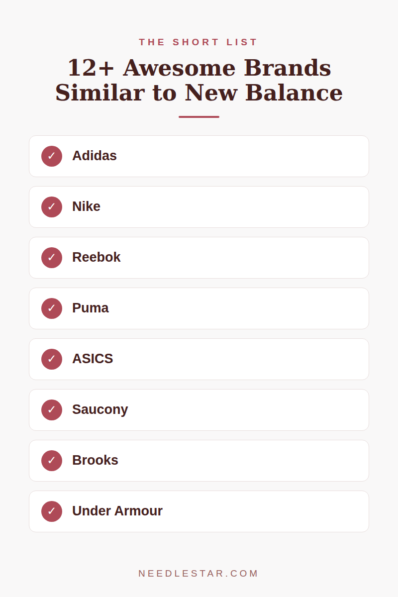 The Short List: 12+ Awesome Brands Similar to New Balance
