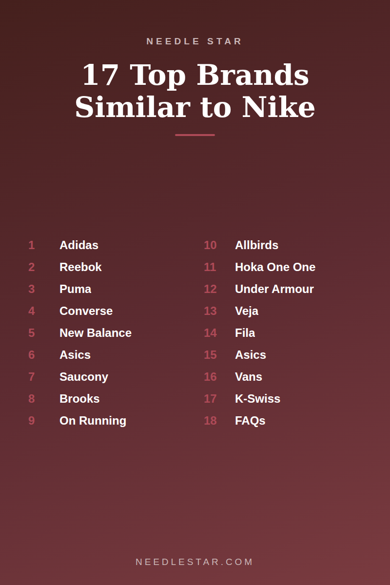 The Full List: 17 Top Brands Similar to Nike