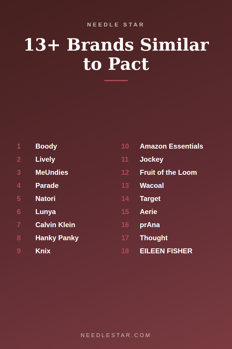 The Full List: 13+ Brands Similar to Pact