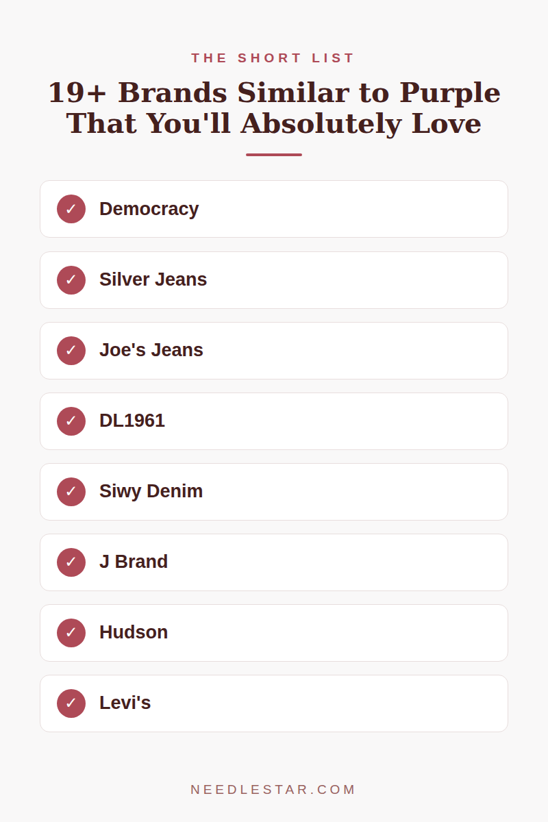 The Short List: 19+ Brands Similar to Purple That You'll Absolutely Love