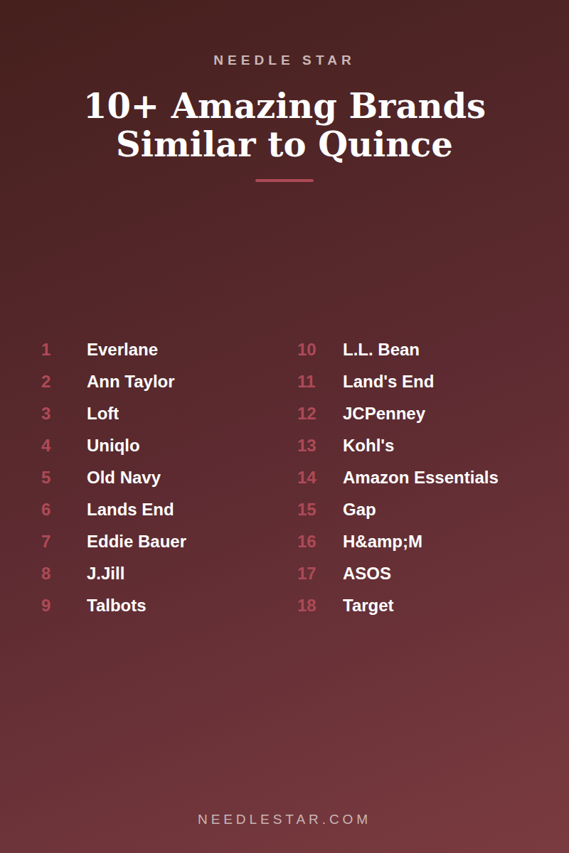 The Full List: 10+ Amazing Brands Similar to Quince