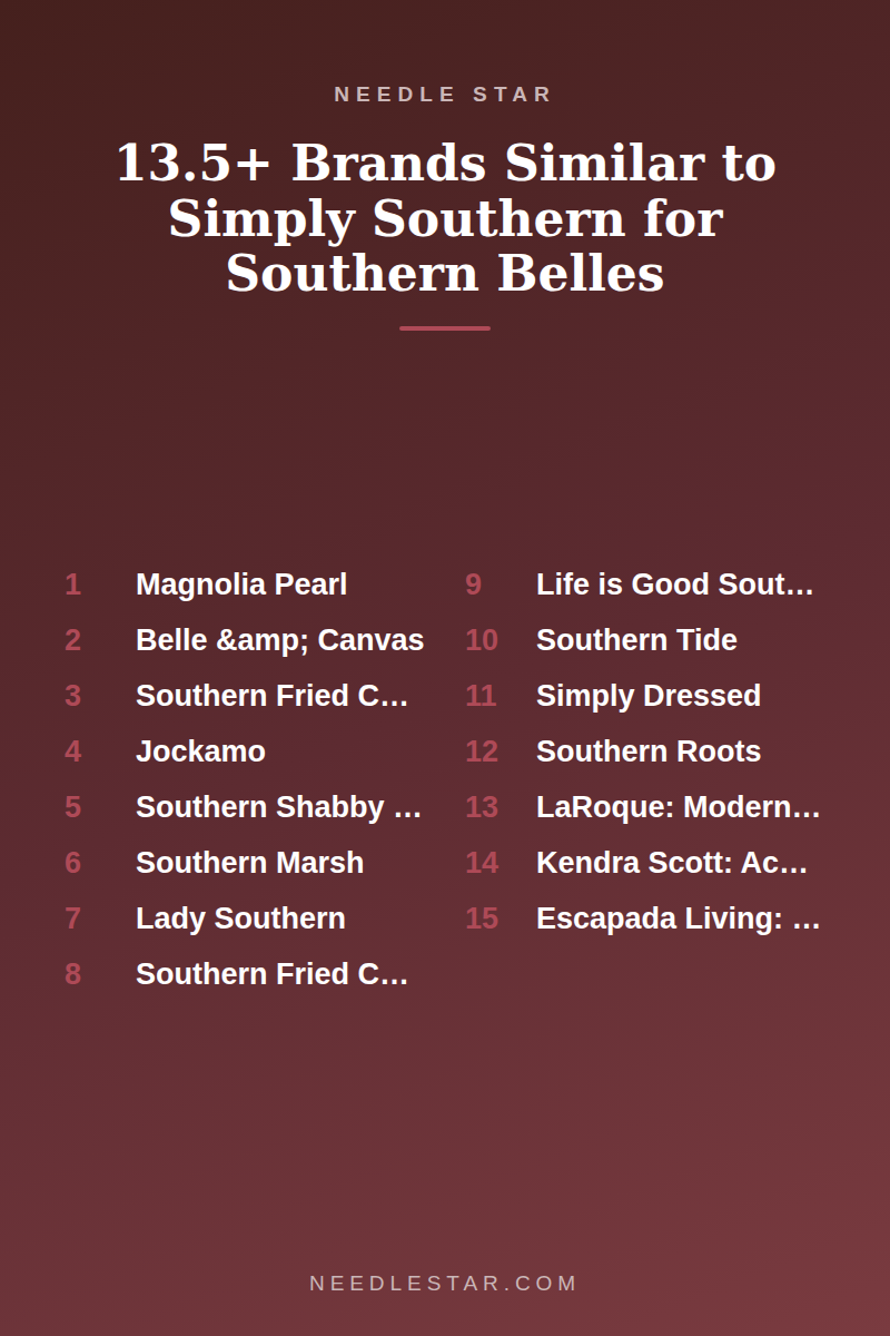 The Full List: 13.5+ Brands Similar to Simply Southern for Southern Belles