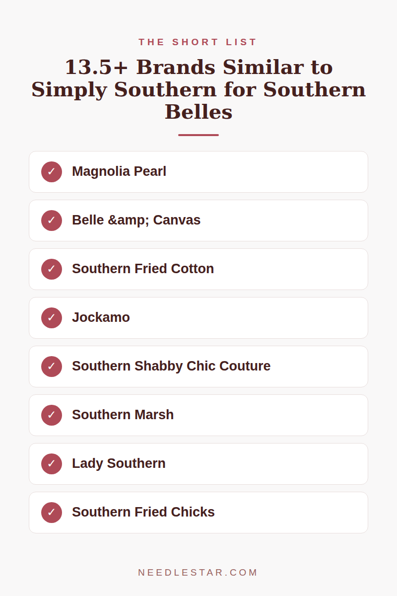 The Short List: 13.5+ Brands Similar to Simply Southern for Southern Belles