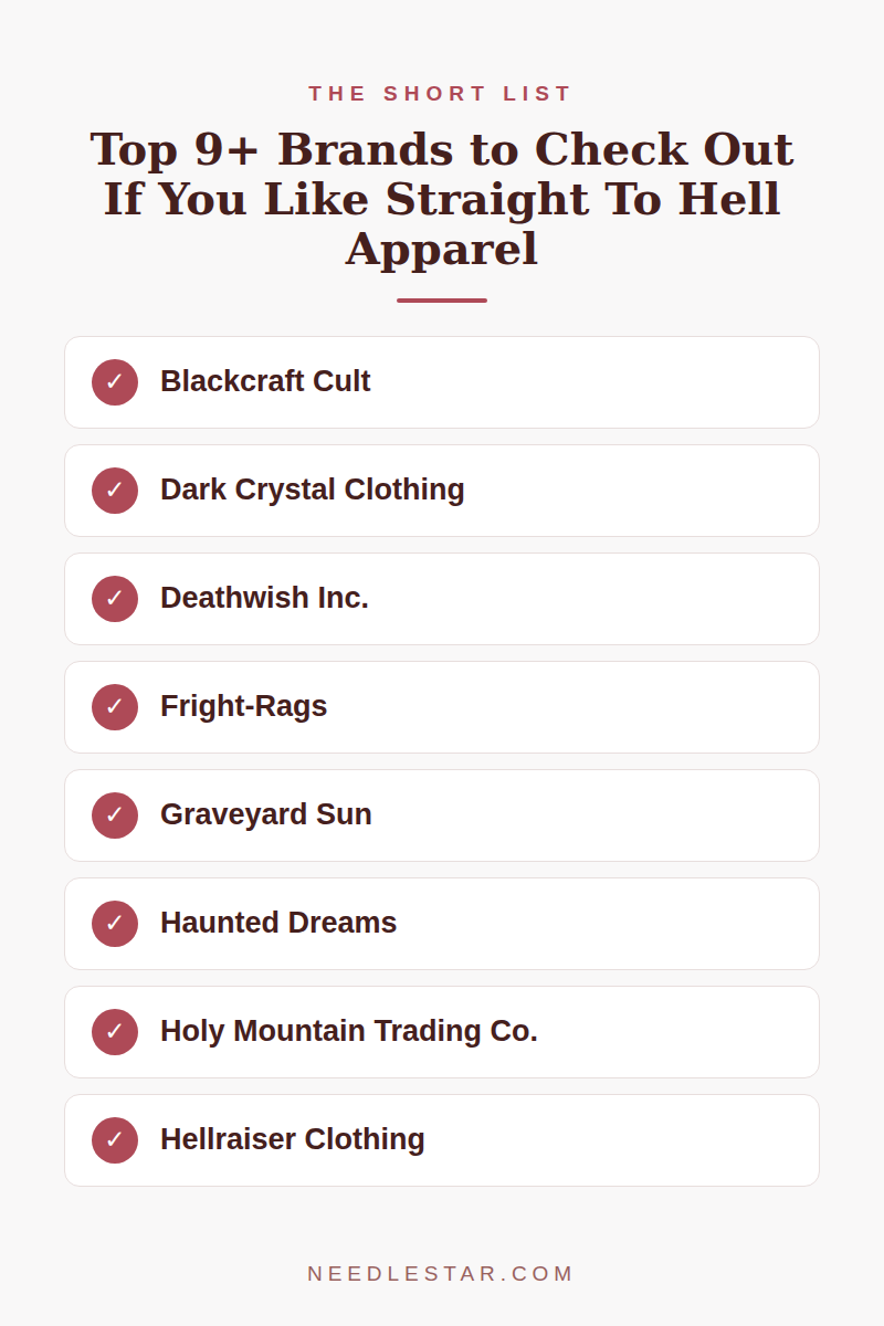 The Short List: Top 9+ Brands to Check Out If You Like Straight To Hell Apparel