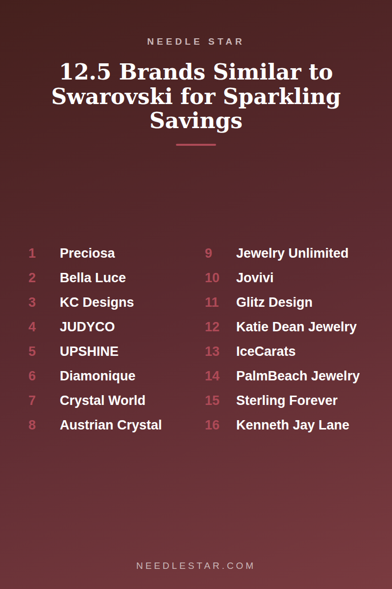 The Full List: 12.5 Brands Similar to Swarovski for Sparkling Savings