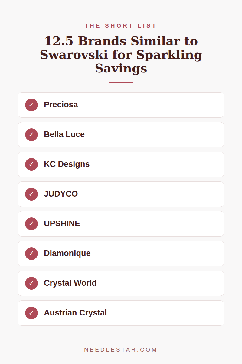 The Short List: 12.5 Brands Similar to Swarovski for Sparkling Savings