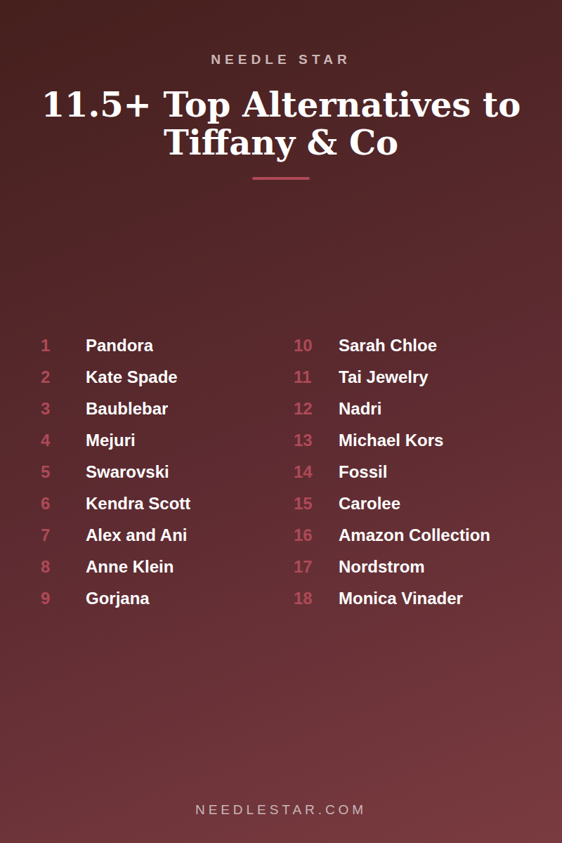 The Full List: 11.5+ Top Alternatives to Tiffany & Co : Shine Bright for Less