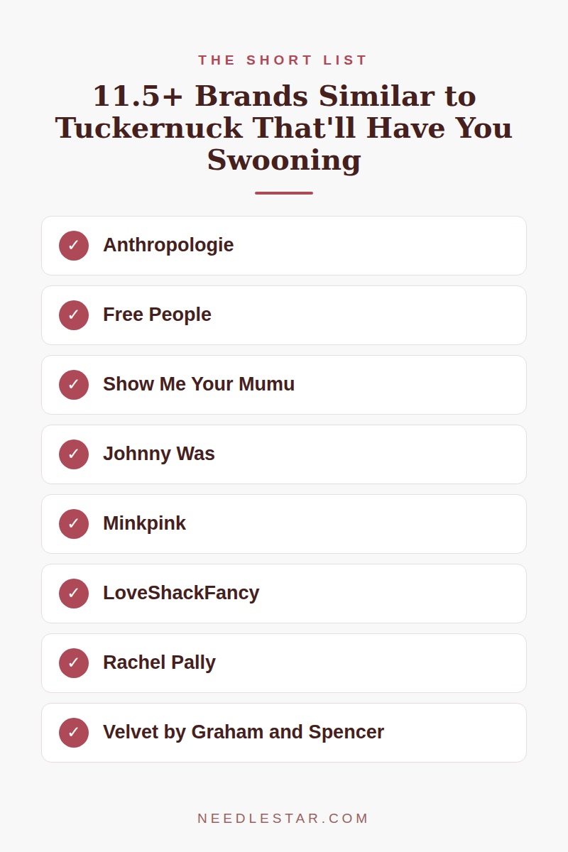 The Short List: 11.5+ Brands Similar to Tuckernuck That'll Have You Swooning