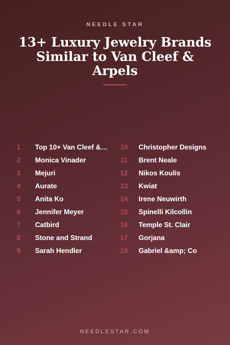 The Full List: 13+ Luxury Jewelry Brands Similar to Van Cleef & Arpels