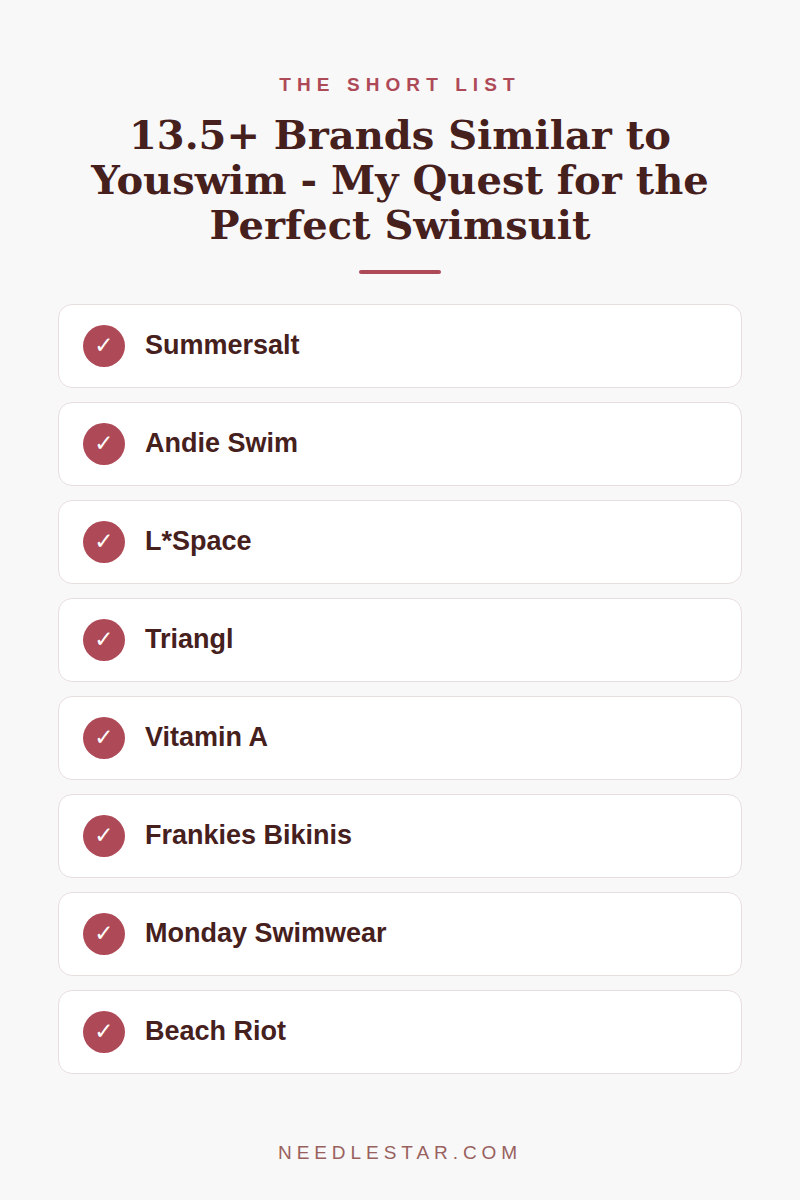 The Short List: 13.5+ Brands Similar to Youswim - My Quest for the Perfect Swimsuit