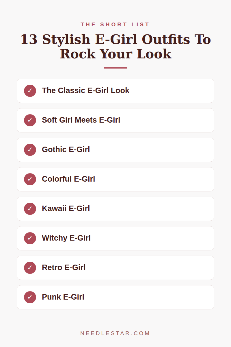 The Short List: 13 Stylish E-Girl Outfits To Rock Your Look